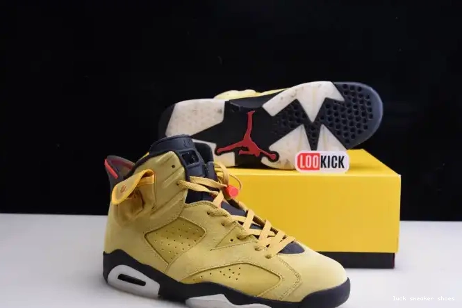Reps LUCY YELLOW X JORDAN SCOTT AIR 6 CN1084-300 TRAVIS 0511